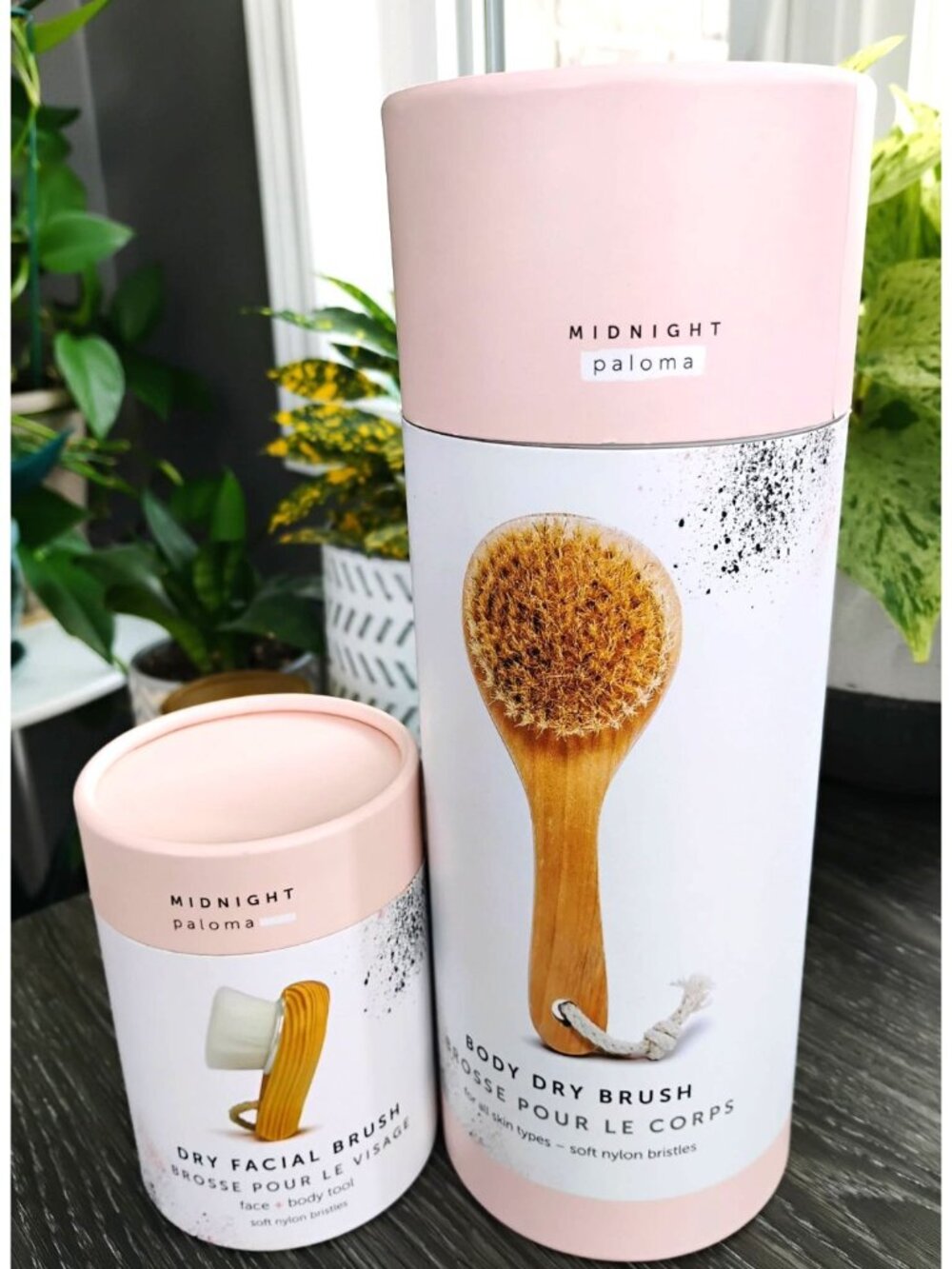 Midnight Paloma Dry Body Brush and Dry Facial Brush...Brand New